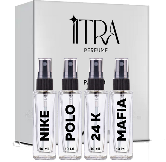 IITRA Premium perfume trial set pack of 4 x 10 ml